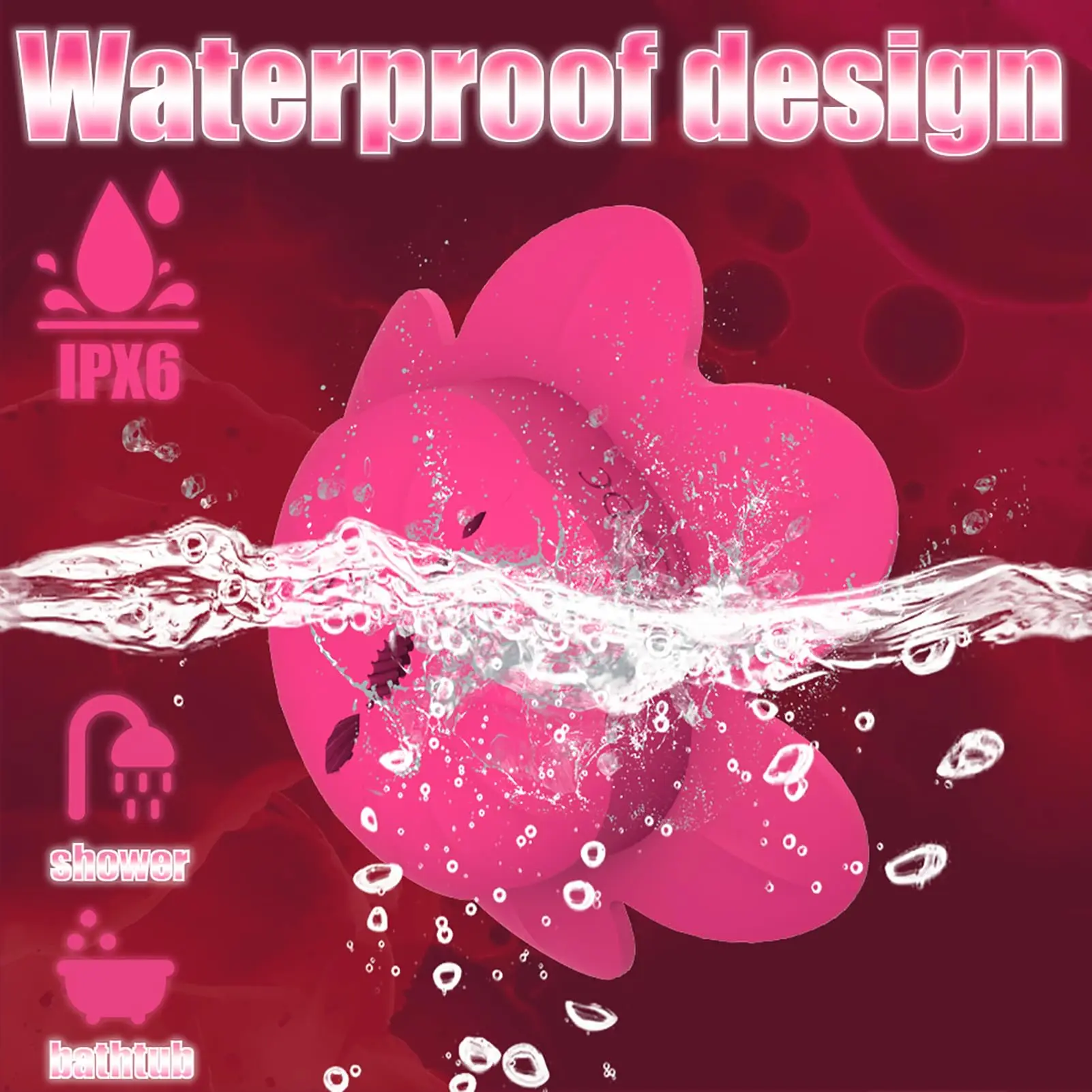 Rose Nipple Clamps Vibrator Female Wearable Adjustable Remote Control Nipples Stimulator BDSM Sex Pleasure Adult Toys for Women