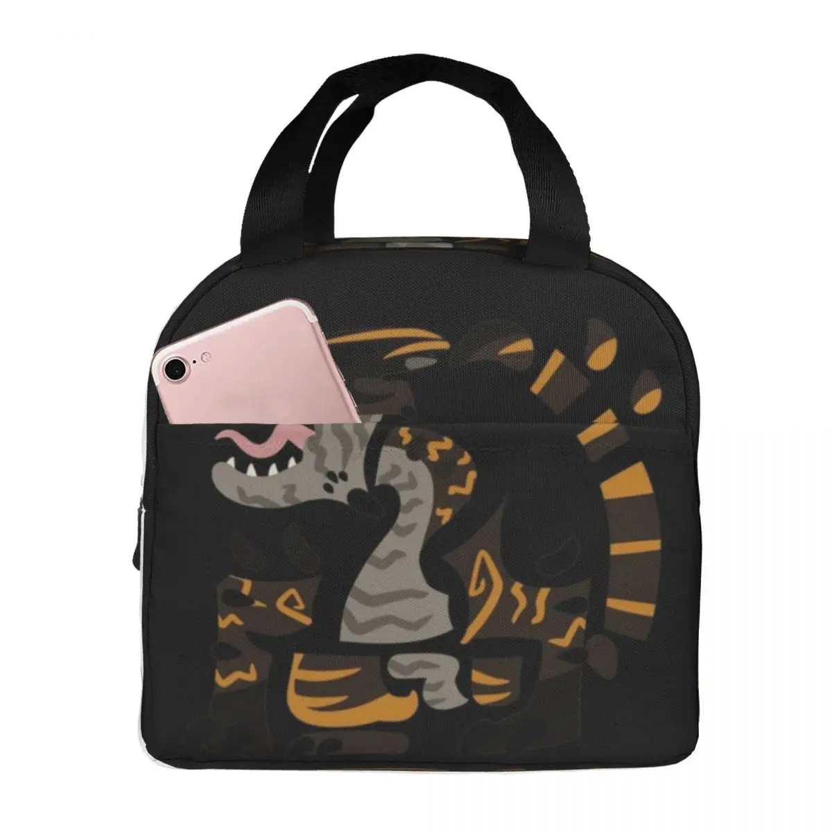 

Monster Hunter Redraw - Tigerx Berserk Poster Thermal Insulated Lunch Bags Reusable Food Handbags High Capacity Lunch Box