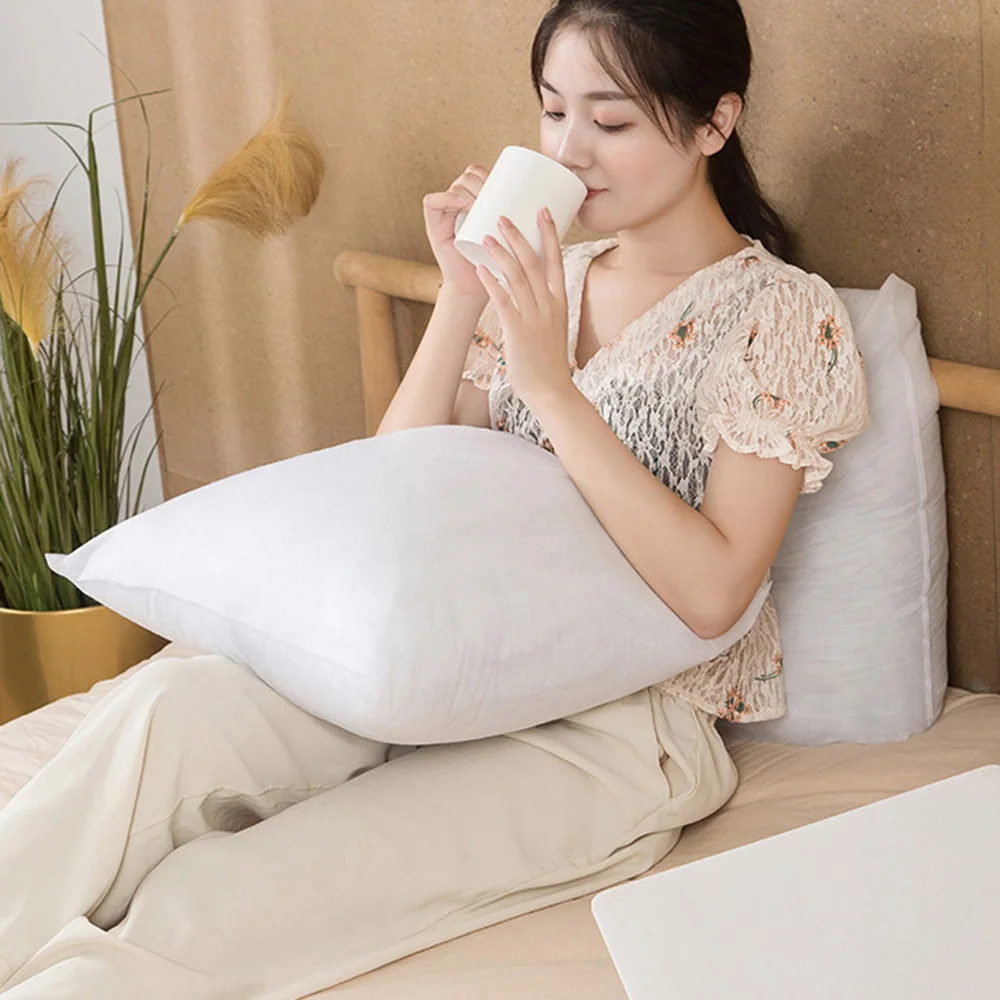 

PP Cotton Pillow Cushion Core White Bounce Back Non Woven Fabric Pillow Fill Sofa Car Home Interior Pillows Inner 50*50/35*55cm