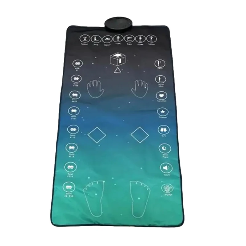 

Muslim Adult Worship Carpet Led Prayer Guidance Islam Prayer Mat Prayer Mat 1 Piece