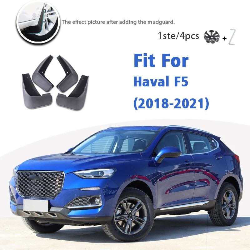 

Mudflaps For Great For Haval F5 2018-2021 Front Rear 4pcs Mudguard Car Accessories Auto Styline Mud Flap Splash Guards Fender