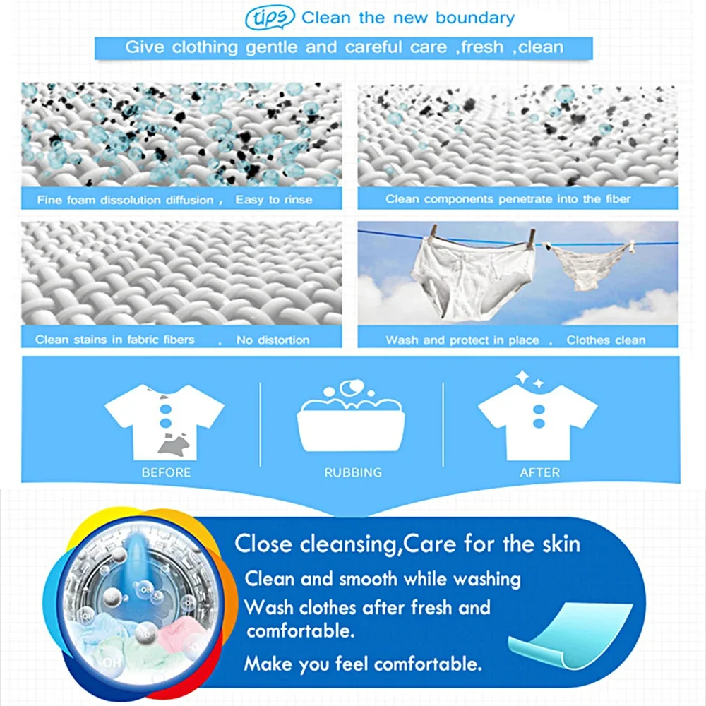 50pcs Laundry Washing Detergent Sheet 5