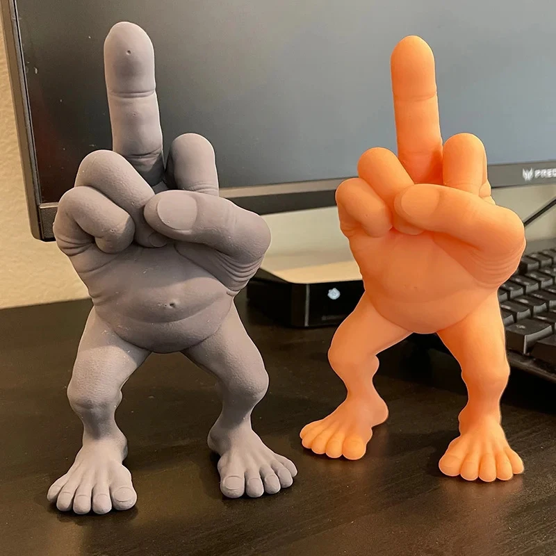 Figura-de-dedo-m-dio-com-pernas-decora-o-engra-ada-e-interessante-para ...