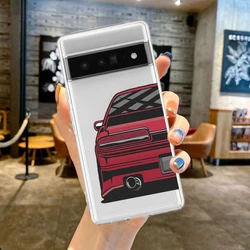 Japan JDM Sports Cars Comic Design Soft TPU Phone Case Cover - Pixel 9 Pro (B1)