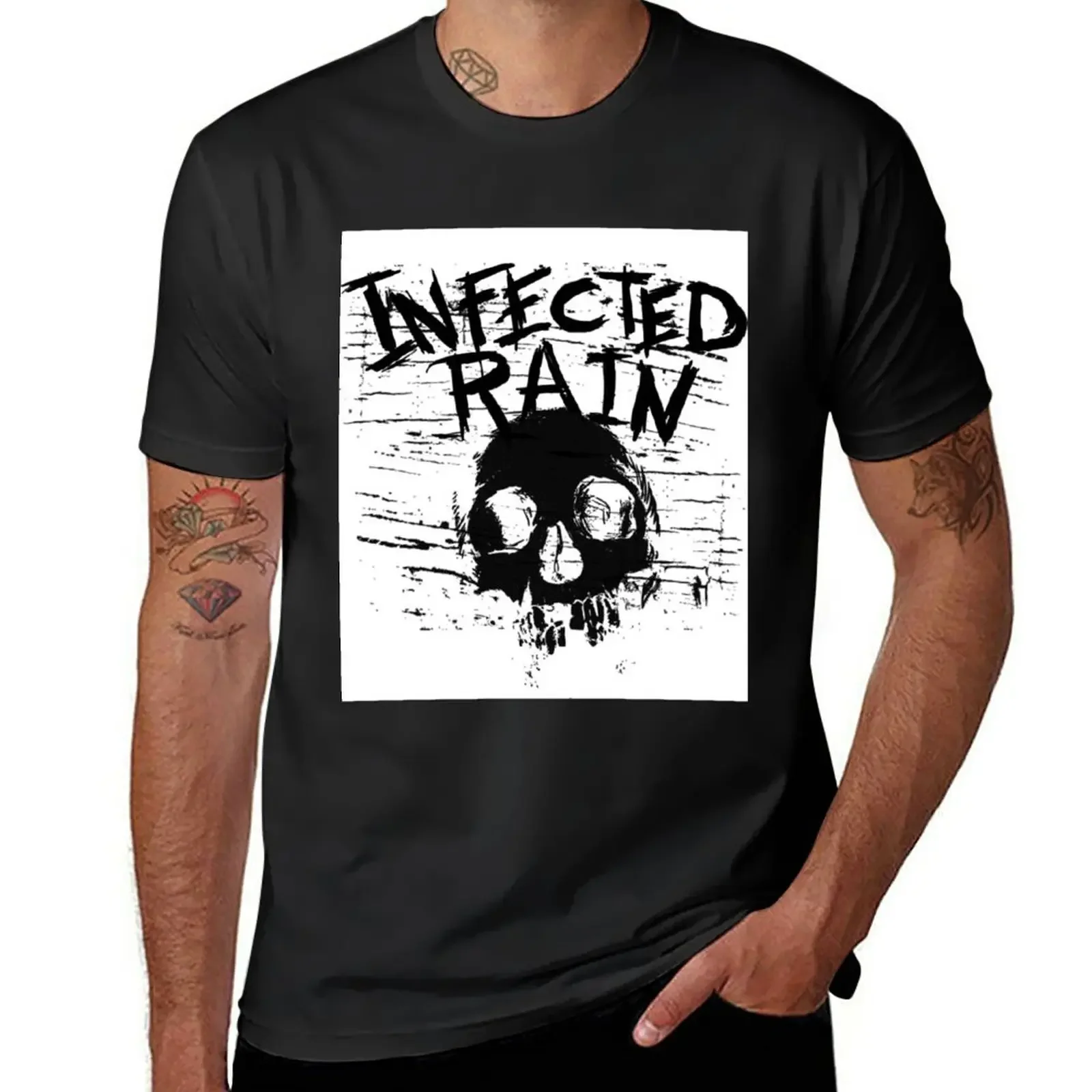 

Infected Rain sksks T-Shirt Blouse plus sizes heavyweights clothes for men