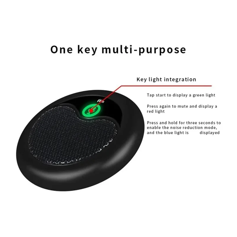 Omnidirectional Condenser USB Microphone for Online Meetings and Recording