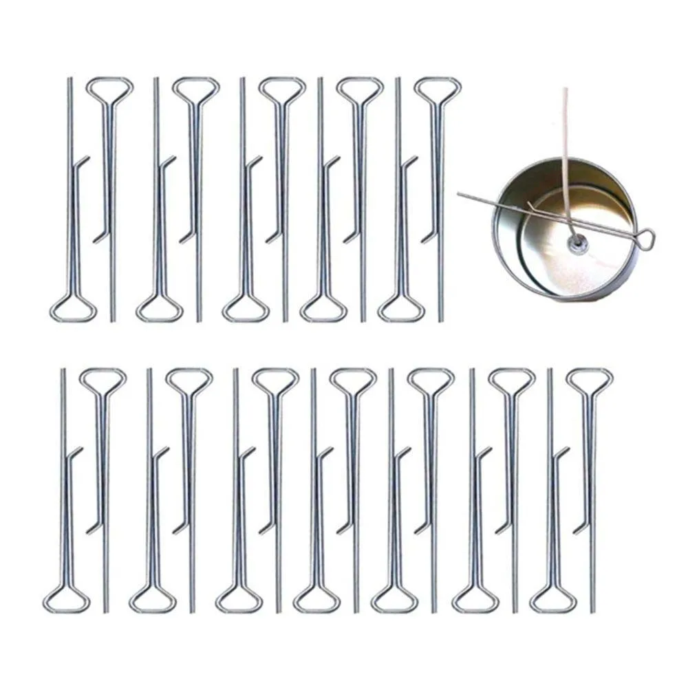 Candle Wick Centering Devices 11cm Stainless Steel Candle Wick Holders 10Pcs DIY Craft Tools Supplier