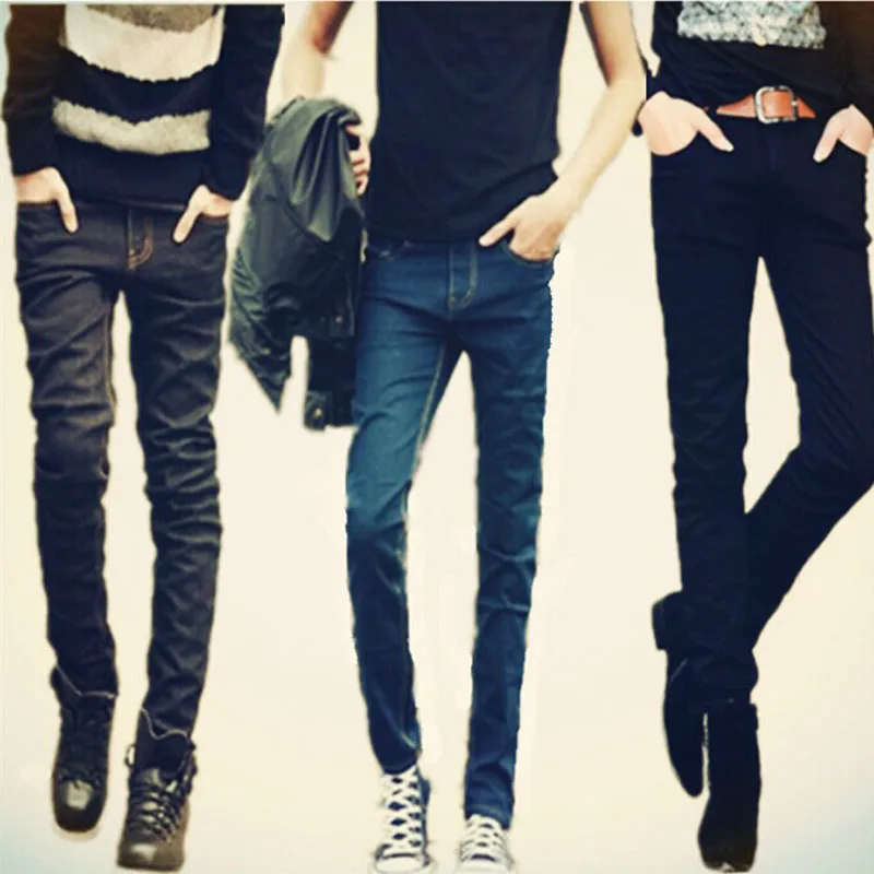 Summer 2020 Fashion Casual Denim Men's Korean Slim Mid-rise Jeans Men's Feet Korean Jeans Men