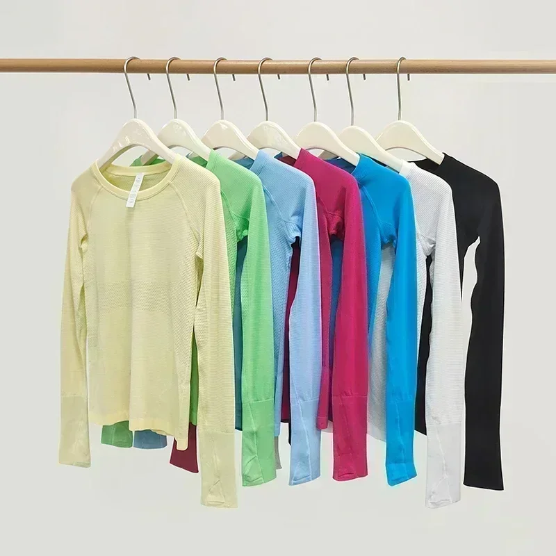 Lemon Women Swiftly Tech 2.0 Women Sport Long sleeve T-shirt Seamless Fitness Yoga Shirts Workout Sport Tee Pilates Gym Clothing 2