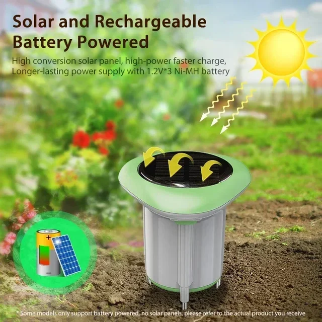 Tuya Smart Wireless App Remote Control Waterproof IP66 Solar Soil Temperature and Humidity Moisture Sensor 2