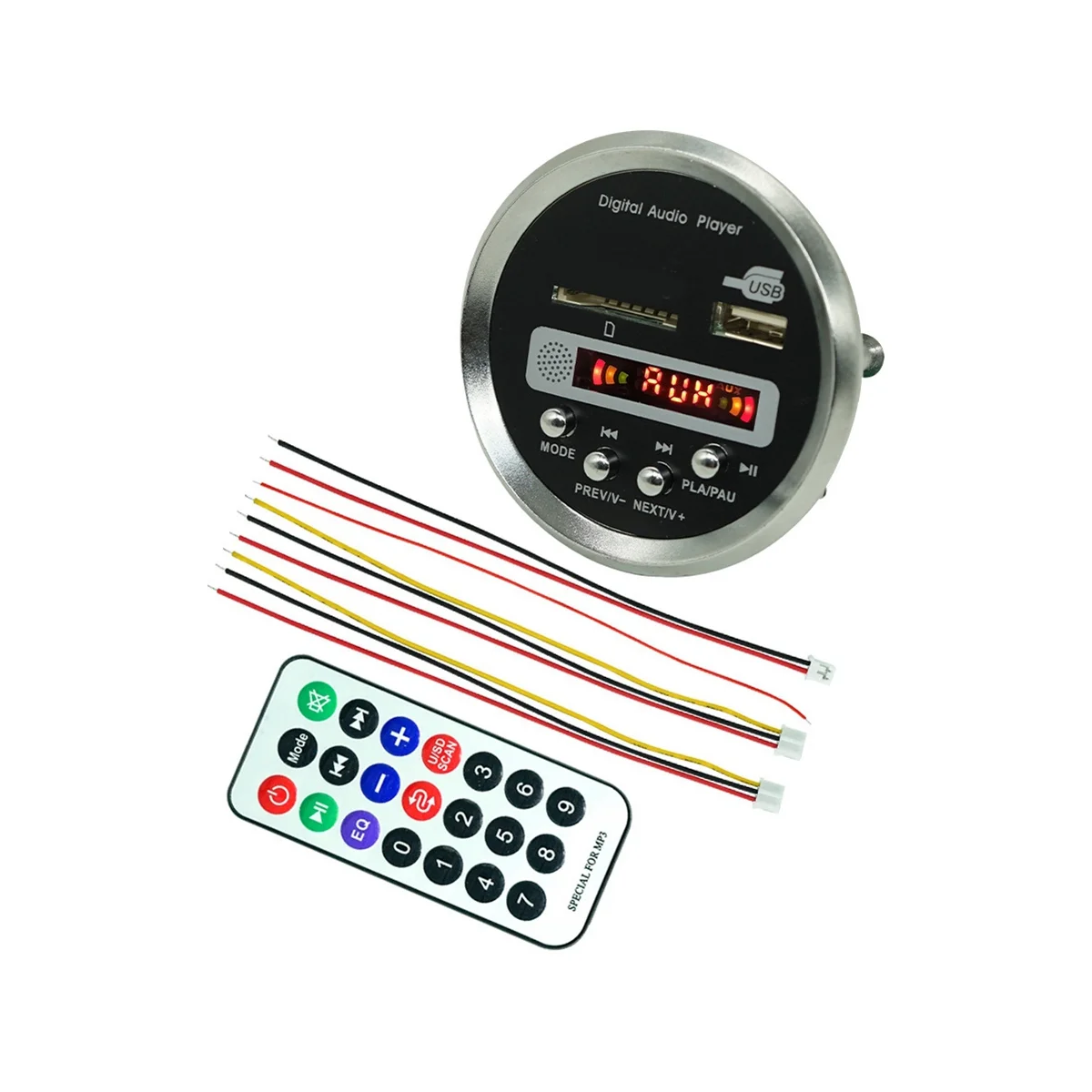 블루투스 증폭기가있는 A57G-JQ-D122BT MP3 디코더 보드 블루투스 5.0 차량용 MP3 플레이어 USB FM 디코더 보드