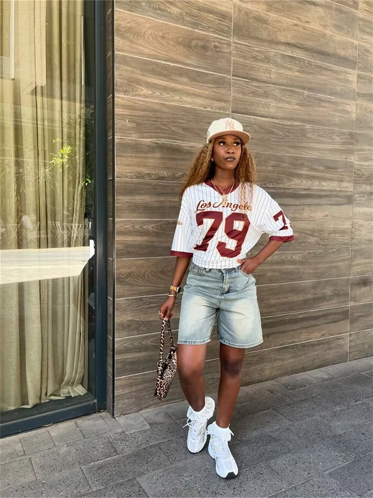 2025 Casual Wholesale y2k Clothes Streetwear T Shirts Print Tees