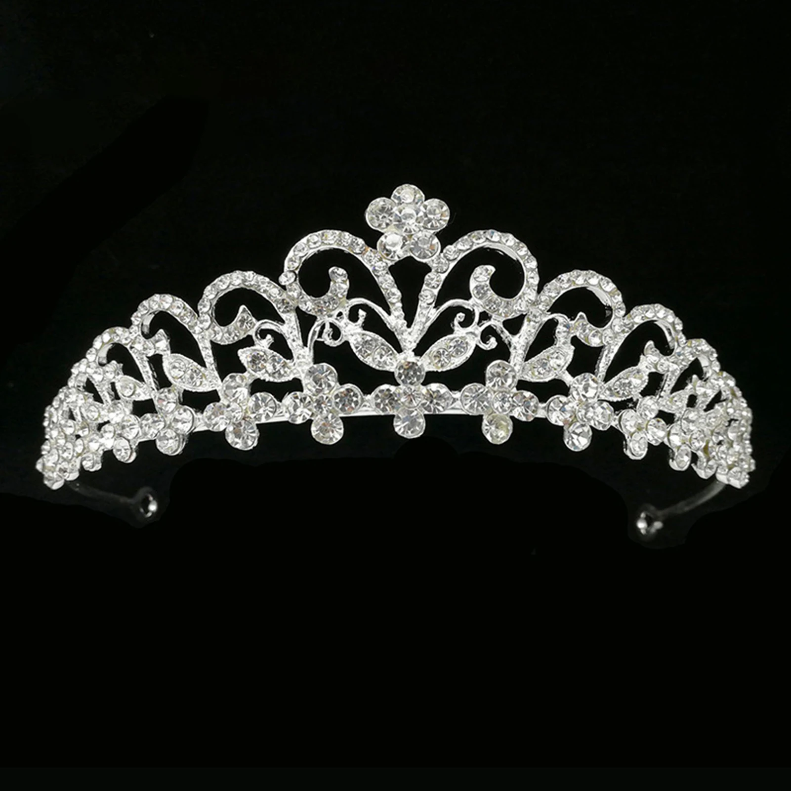 Wedding Crowns Hair Jewelry Full Rhinestones Glittering Lightweight Crown for Princess Party Favors Accessories