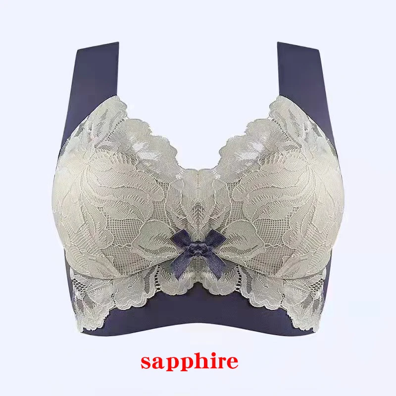 Seamless Bras Large Size Lace Wireless Women Vest Female bh Backless Tops Push Up Unwired Bra Without Bones Plus Size Underwear