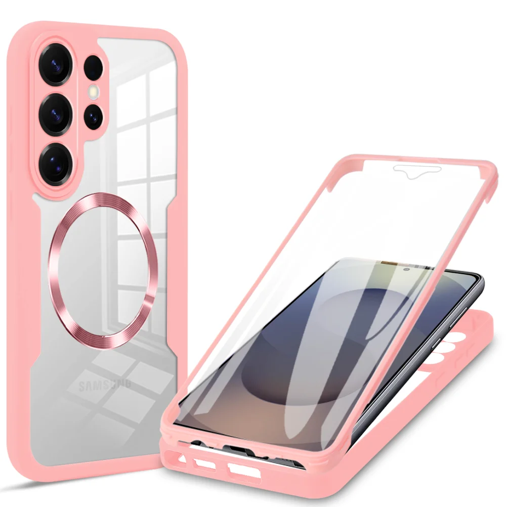 360° Full Body Shockproof Clear Case with Soft Bumper