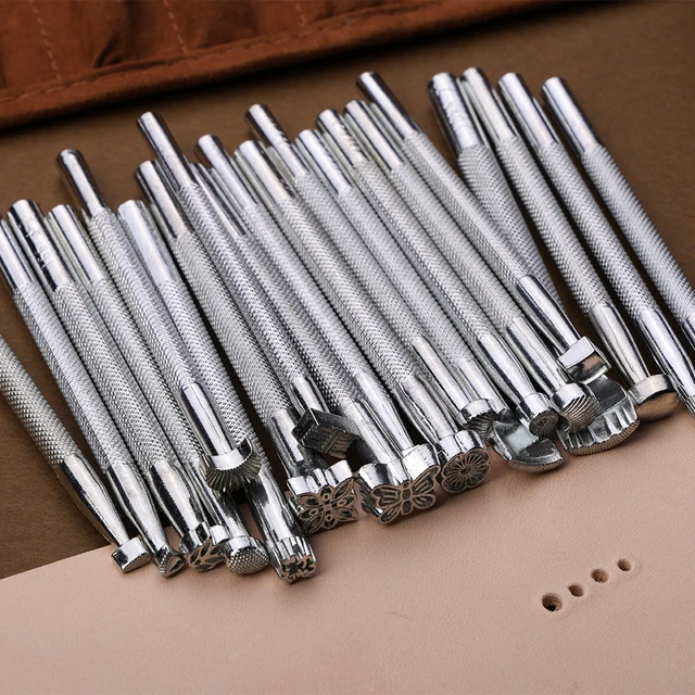 Kit Completo Lavorazione Pelle Professionale - 35 Pezzi Con Filo Cerato, Punzoni E Attrezzi - Foto 9