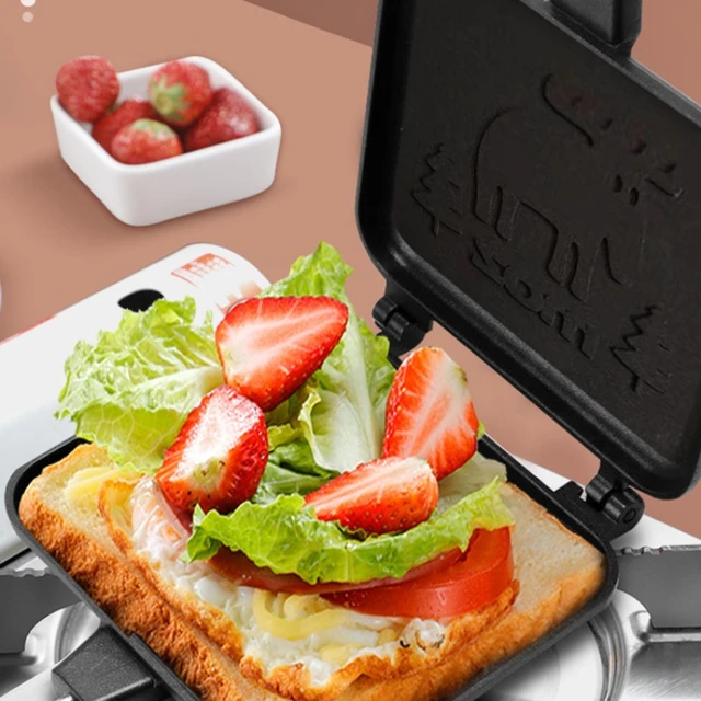 Stampo per Sandwich antiaderente in lega di alluminio Waffle