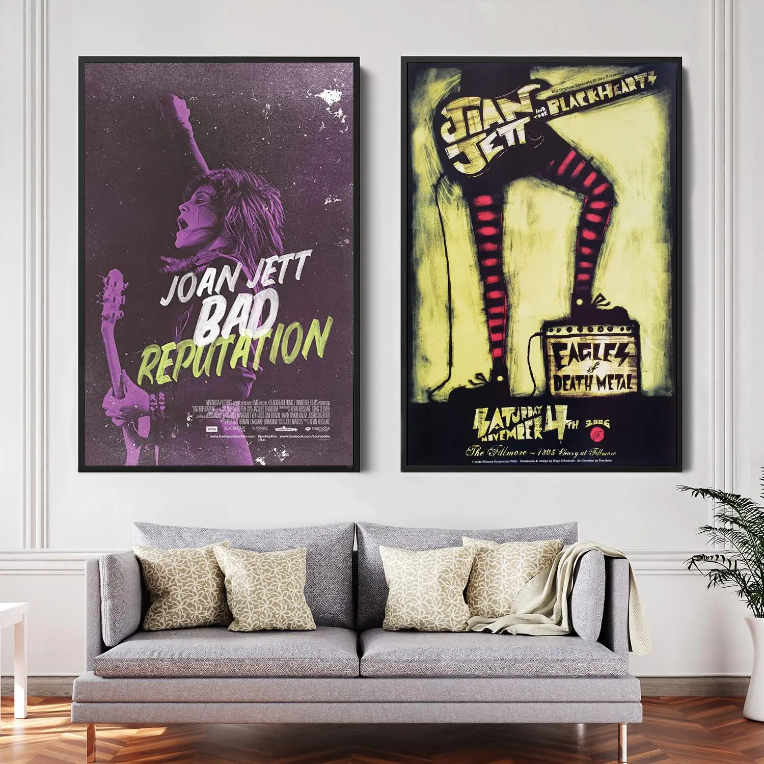 

joan jett Singer Decorative Canvas Posters Room Bar Cafe Decor Gift Print Art Wall Paintings