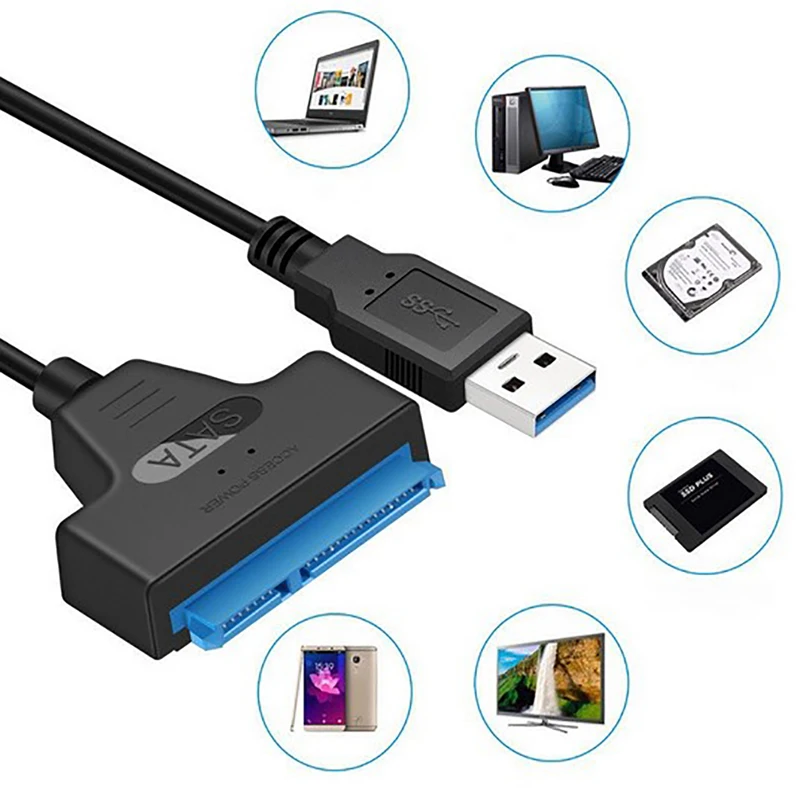 

Usb Sata Cable Sata 3 To Usb 3.0 Adapter Computer Cables Connectors Usb Sata Adapter Cable Support Ssd Hdd Hard Drive 2.5 Inches