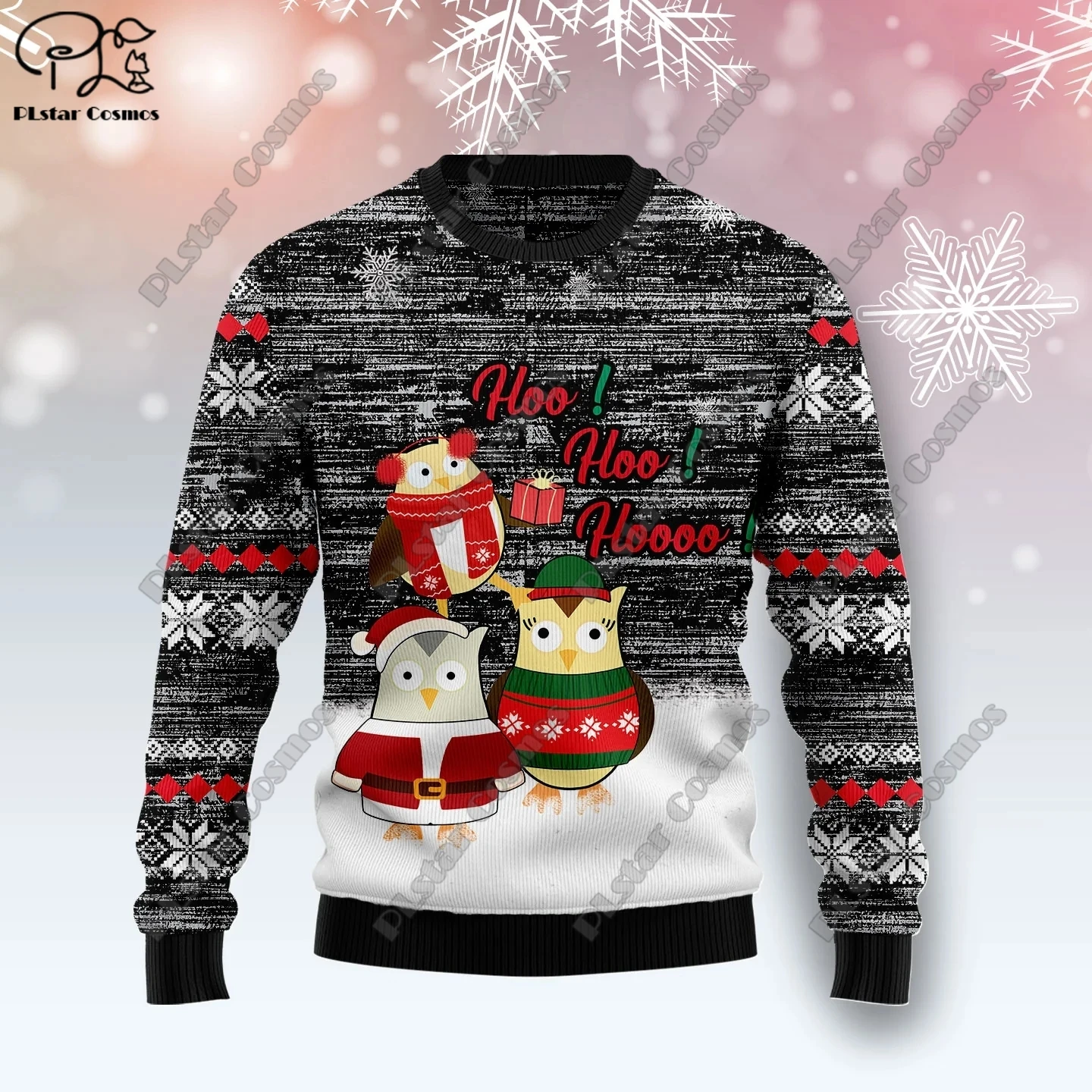 3D Printing Christmas Christmas Tree Santa Claus Tattoo Cat Animal Deer Bear Sweater Streetwear Casual Winter Sweatshirt  M11