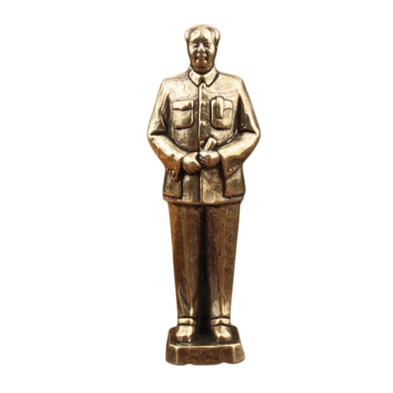 Bronze Chairman Mao Zedong Decorative Statue - Elegant Home and Office Accent Piece