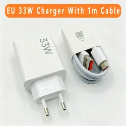 Xiaomi 33W Turbo Fast Charger - US Adapter for EU With 1m Cable