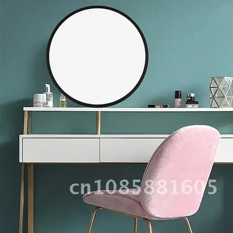 

Cosmetic Mirror Round Moon 25cm Makeup Mirror with LED Night Light Bedroom Night Lamp Makeup Supplies
