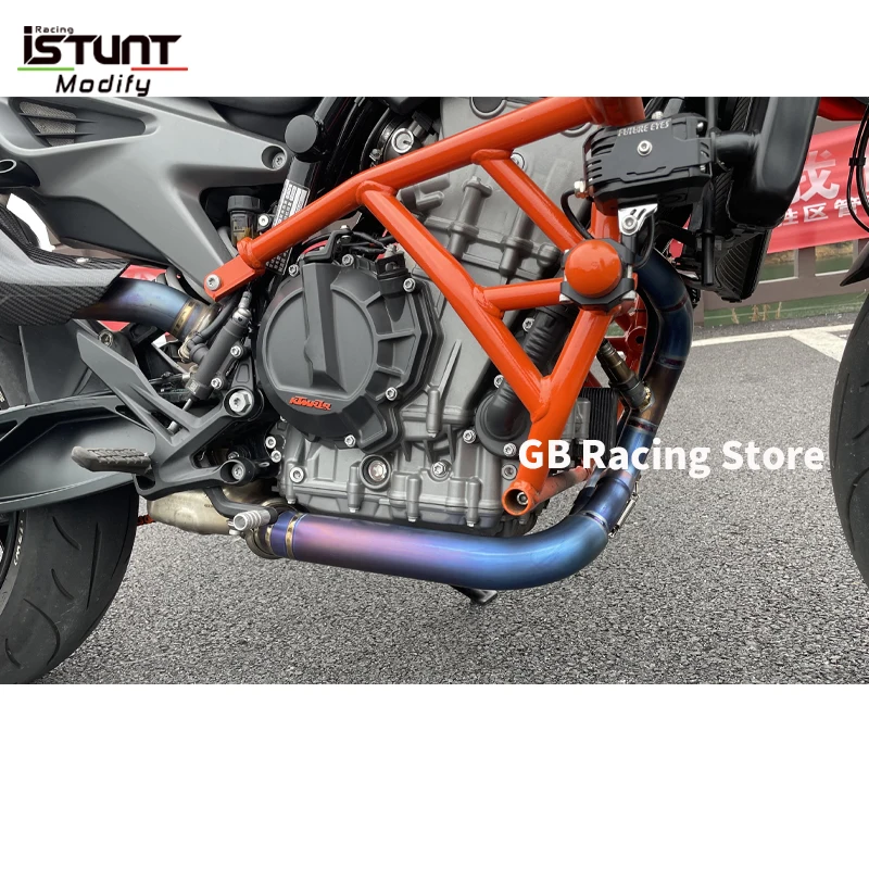 Slip On For Husqvarna Norden 901 Motorcycle Exhaust Modify Escape Moto System Titanium alloy Front Link Pipe Original Muffler - Image 3