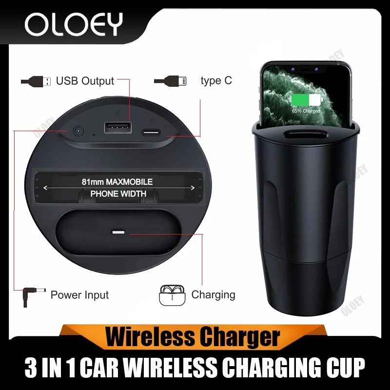 X13a in car wireless charger Cup car charge multifunctional