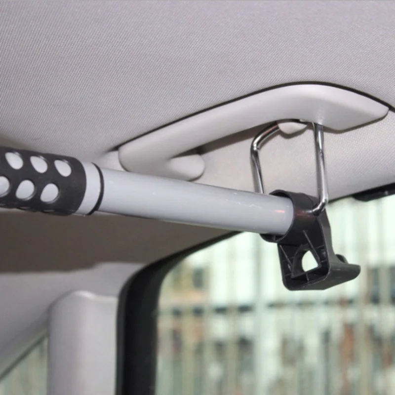 Car Coat Hanger Car Drying Rod Car Camping Clothes Hanger Bar Telescope Vehicle Fix Rods Trunk Hanger Rod Clothes for Sedans Trucks SUVs RVs
