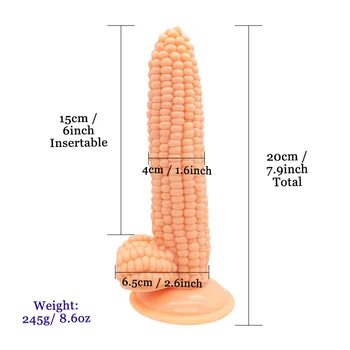 Big dildo suction cup fake penis corn dick sex toys for women particle surface vagina stimulate beads anal dildo sex shop 6
