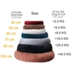 Donut Dog Bed Plush Basket Pets Accessories Round Pet Small Fluffy Medium Cushion Sofa Washable Warm Large Dogs Beds Mat Puppy 6