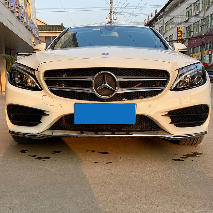 

For Mercedes-benz C-class W205 C200 C260 2015-2018 Front Bumper Fog Lamp Grille Amg Wind Knife Modification