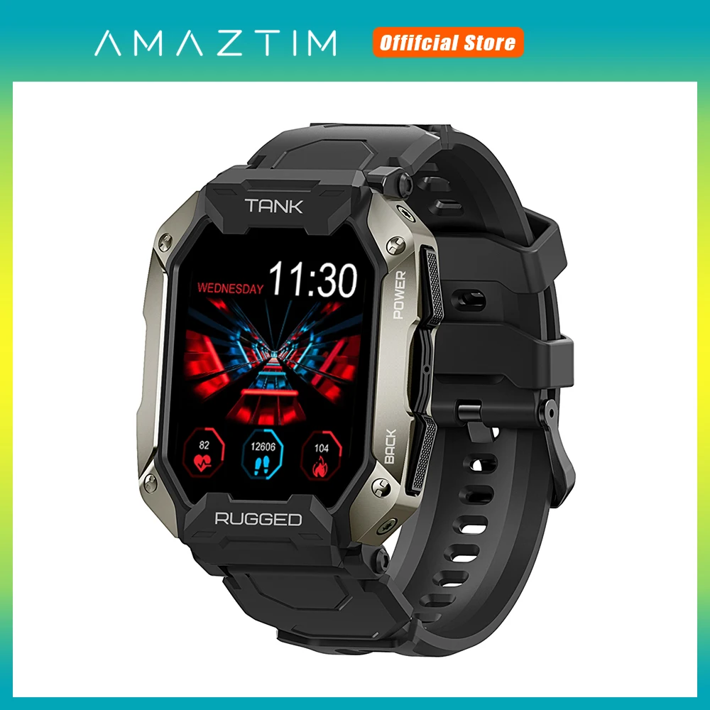 Amaztim C20 Pro Smartwatch Per Uomo Guarda Bluetooth Call Ip69K 5Atm Waterproof Fitness Ultra Military Smart Watches Per Le Donne