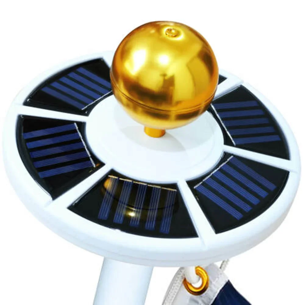 Gold Anodized Aluminum Inch Gold Anodized Aluminum Outdoor Flagpole Ball Topper Ornament
