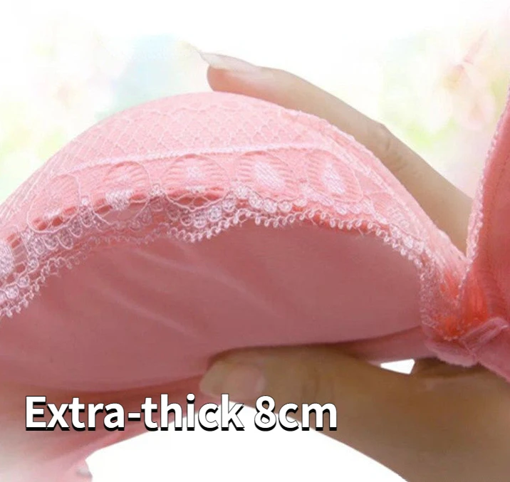 

Бюстгальтер с толстыми чашечками, сверхплотное нижнее белье, сверхтолстый бюстгальтер с небольшой грудью 8 см, сверхтолстая красная рубашка