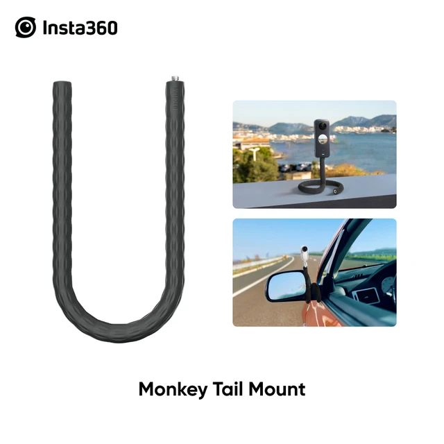 Insta360 Monkey Tail Mount Multi-purpose, flexible mount that unlocks  unique shooting possibilities