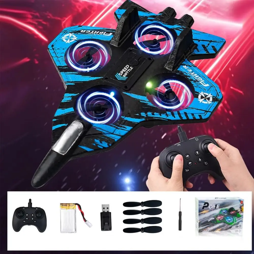 EPP Foam Remote Control Foam Fighter Gravity Sensing Rechargeable Four Motor Helicopter Toy with Light Portable