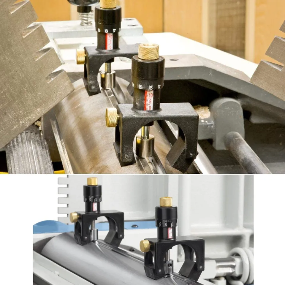 2 Pezzi Jig Magnetico Per Regolazione Lame Pialla - Calibro Regolabile Per Lavorazione Legno