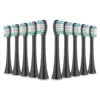 10pcs Replacement Toothbrush Heads Compatible with AquaSonic Black Series/Black Series Pro/Vibe Series Toothbrush Bristle Nozzle 1
