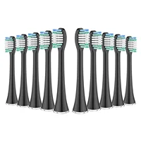 10pcs Replacement Toothbrush Heads Compatible with AquaSonic Black Series/Black Series Pro/Vibe Series Toothbrush Bristle Nozzle 1