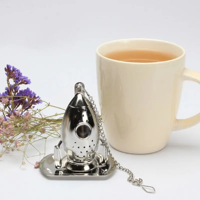 Creative Rocket Shaped Tea Strainers Stainless Steel Tea Leak Infuser Home Teaware Teas Maker, Kitchen Cooking Soup Tools