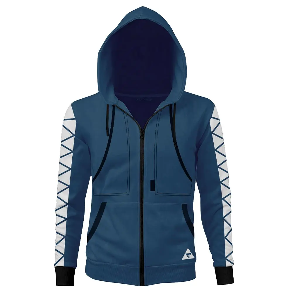 

Adult Twisted cos Wonderland Cosplay Hoodie Hercules Idia Shroud Jacket Zip Up Zipper Sweatshirt Coat
