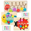 Baby Color Matching Slide Puzzle Board Game Montessori Parish Toy Logice Thinking Education Toy Preschool Activity for Toddlers 1