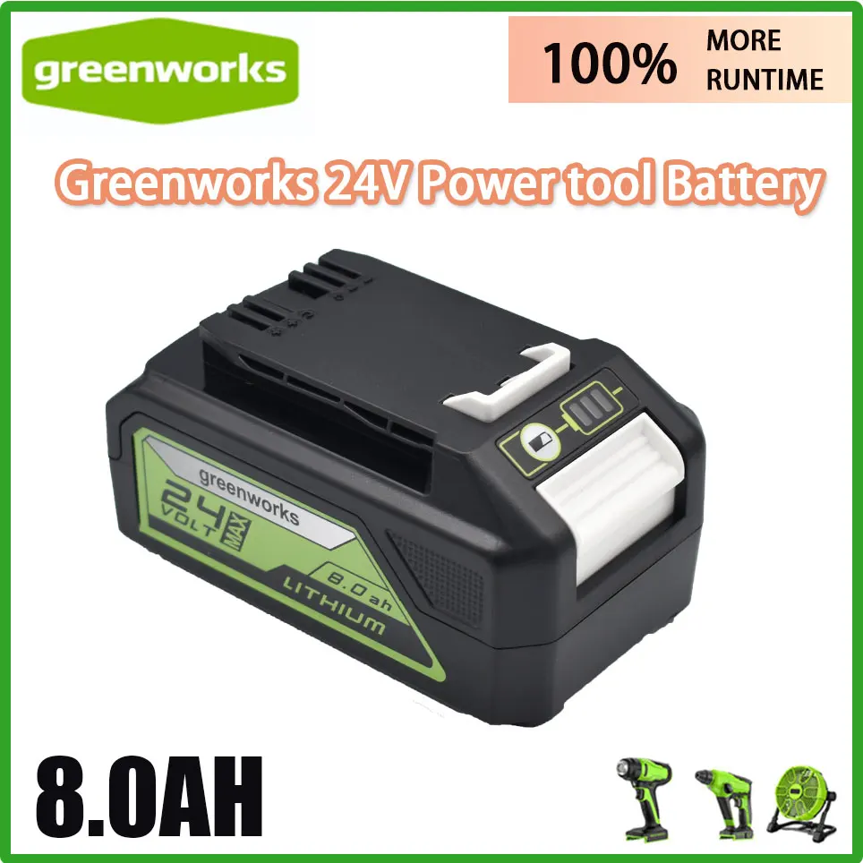 

Greenworks 24V 8.0AH Lithium Ion Battery (Greenworks Battery) The original product is 100% brand new