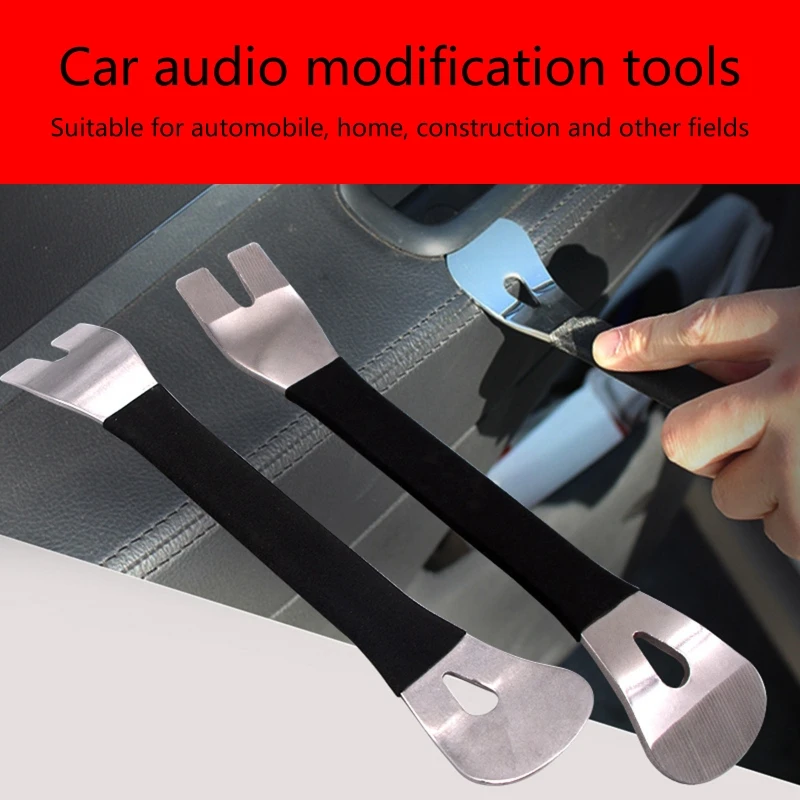 

6pcs Trim Door Clip Panel Dashboard Radio Interior Repair Removal Metal Car Removal Pry Disassembly Tool