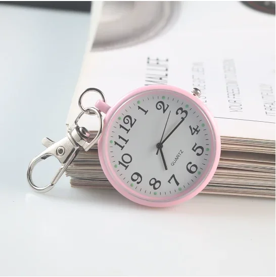 Pocket Watch Keychain Remote Control Clock With Battery Student Doctor Medical Vintage Watch Pocket Watch