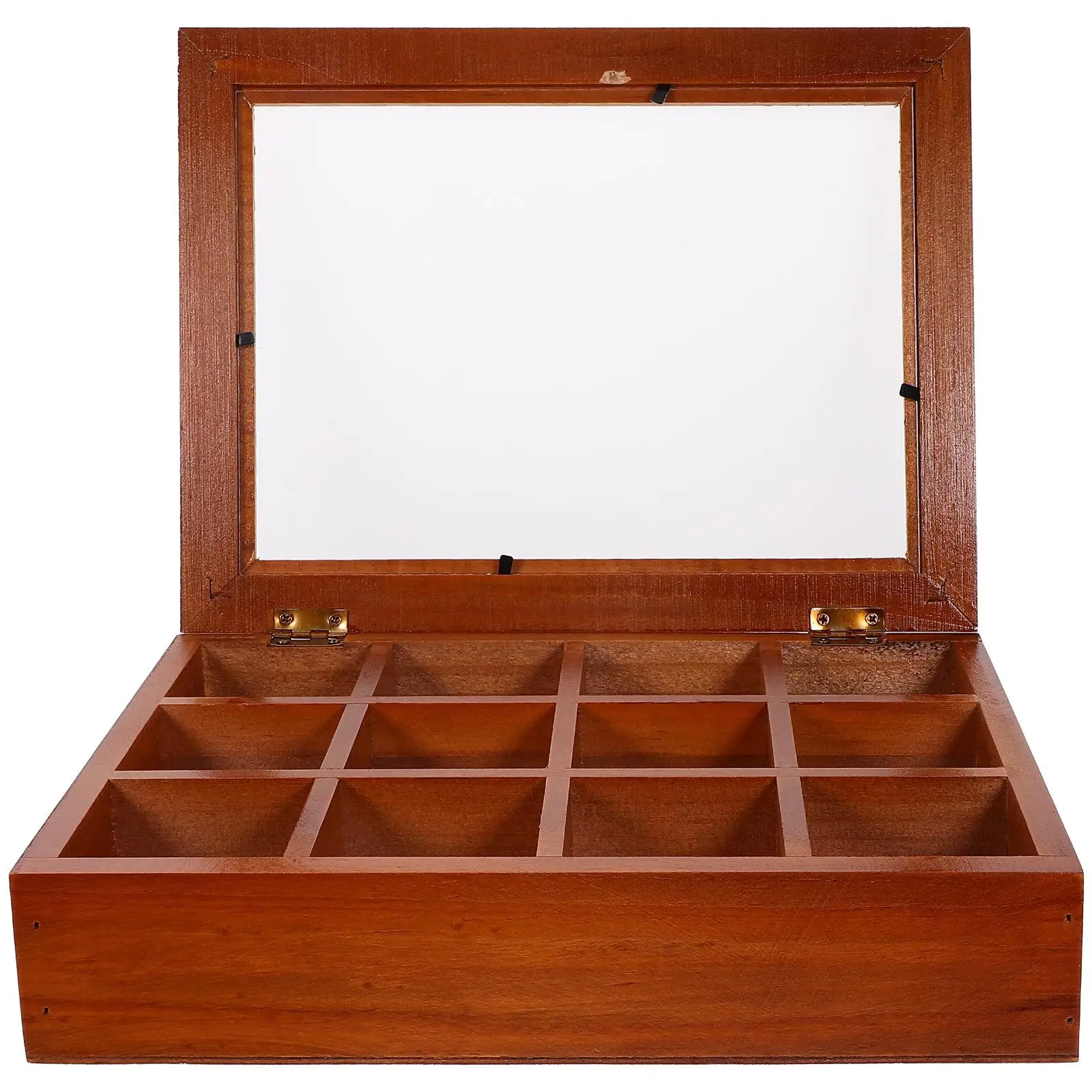 Tea Bag Storage Box 12 Grid Transparent Acrylic