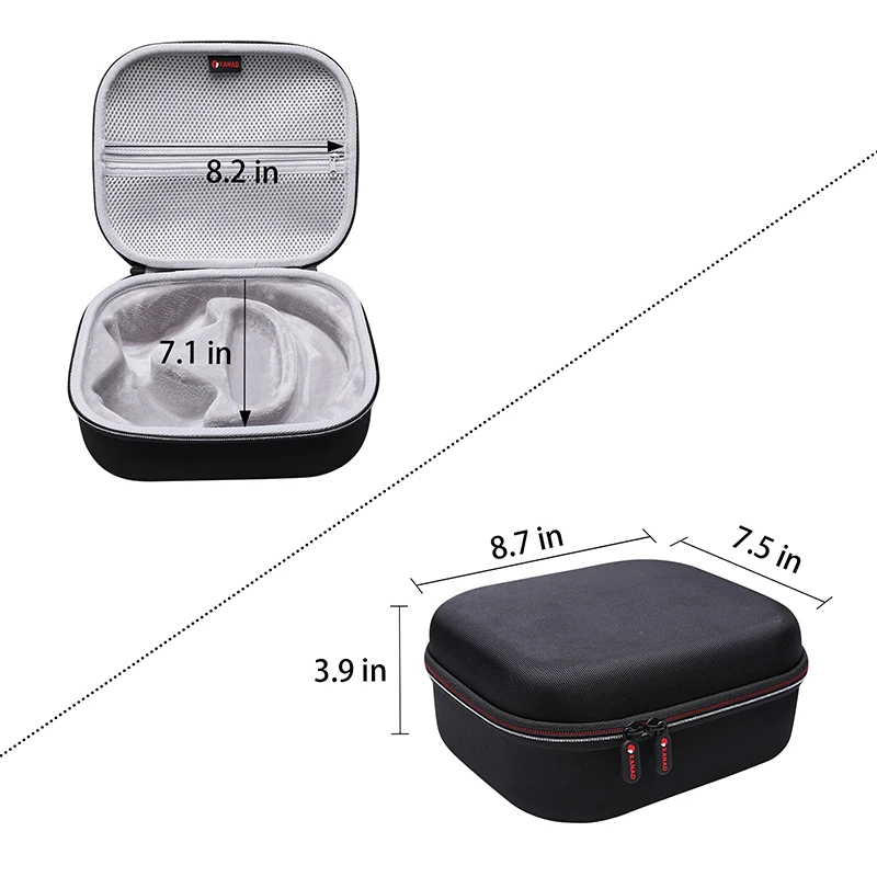 Wireless Headset, protetora carregando saco de armazenamento