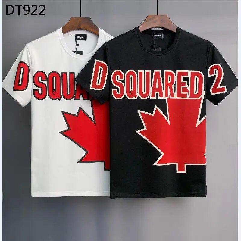 2022 Dsquared2 Cotton Round Neck Short Sleeve Shirt Tie Dye Casual Men's Clothing Tops DT922 |